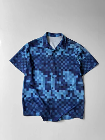 MDB İki İplik Kumaş Baskılı Gömlek  avi