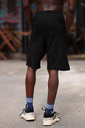 MDB Erkek İki İplik Cepli Şort  iyah