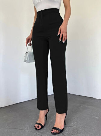 MDB Zra Pileli Havuç Pantolon Siyah