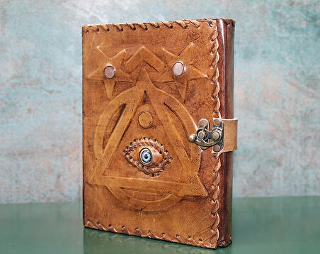 MDB Taşlı Deri Defter Model 1