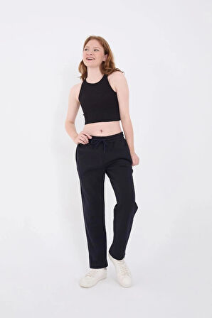 MDB Unisex Üç İplik Basic Eşofman Pantolon  acivert