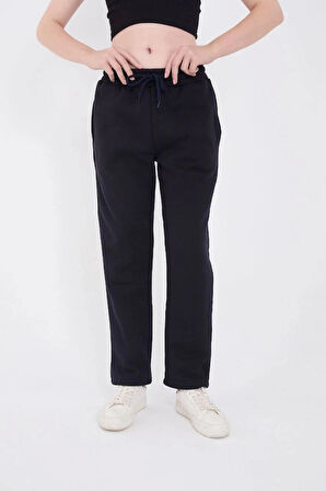 MDB Unisex Üç İplik Basic Eşofman Pantolon  acivert