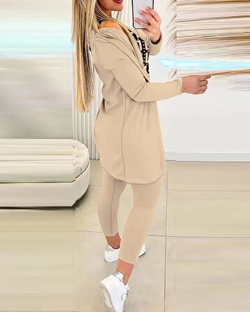 MDB Kadın Uzun Kollu Krep üçlü Takım