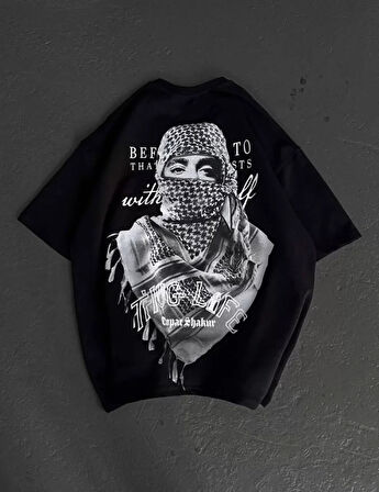 MDB Unisex Baskılı Oversize Thirt  iyah