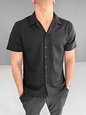 MDB İki İplik Kumaş Gömlek  iyah