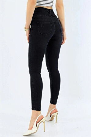 MDB Yüksek Bel ikralı Jean Pantolon 90 Cm