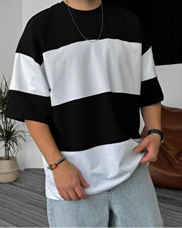 MDB Unisex Bisiklet Yaka Parçalı Thirt  iyah