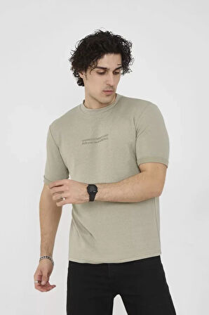 MDB Unisex Bisiklet Yaka lim Fit Thirt Açık Yeşil
