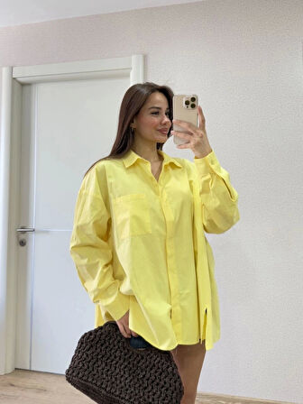 MDB Yakalı Yandan Yırtmaçlı Gömlek  arı