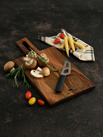 Babil El Yapımı Doğal Ceviz Kesme ve Sunum Tahtası – 43 cm Mutfakta Doğallık ve Zarafet