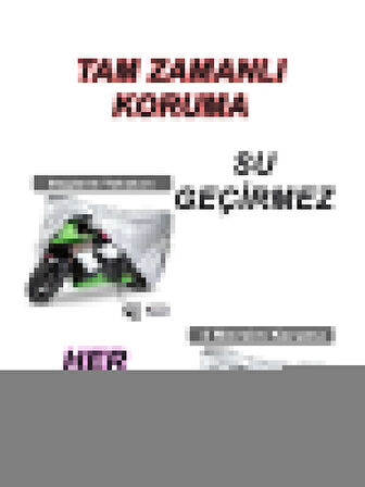 Kawasaki Klx 140 Monster Energy Uyumlu Arka Çanta 4 Mevsim Koruyan Motosiklet Brandası Gri