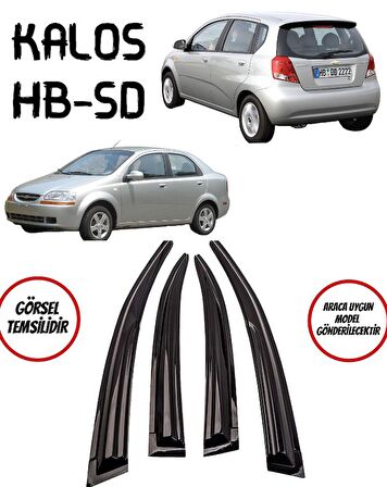 Balp Chevrolet Kalos Cam Rüzgarlığı 4lü Parlak Siyah HB-SD