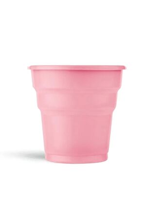 Parti Aksesuar Plastik Meşrubat Bardağı Pembe 180cc-7oz 25 Li