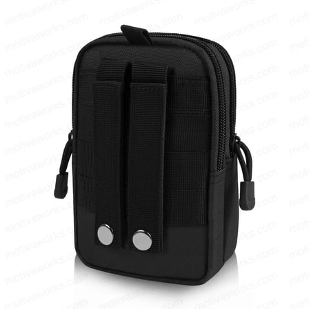 18CM Taktik Modüler Mini Siyah Göğüs Telefon Molle Çantası