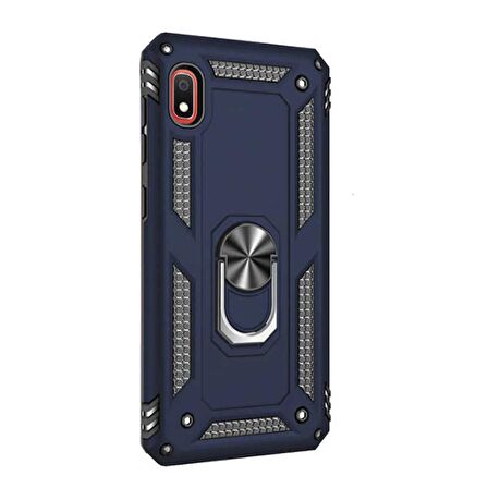 Gpack Xiaomi Redmi 7a Kılıf Vega Standlı Yüzüklü MıknatıslıNano Glass