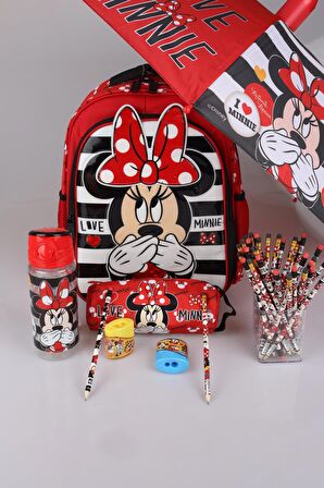 Dekomus Lisansli Okul Ve Kalem Çantasi Ile Şemsiye,Matara,2 Adet Silgili Kurşun Kalem,Kalemtıraş Seti