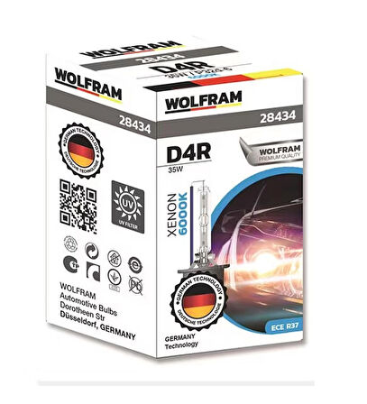 WOLFRAM D4R XENON AMPÜL 6000 KELVİN