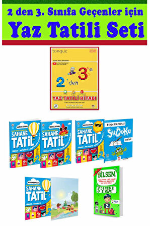 Model Eğitim 2. Sınıf Şahane Yaz Tatili Seti + Tonguç 2 den 3 e Hazırlık Kitabı + 2 . Sınıf Bilsem Deneme