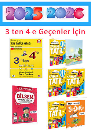 Tonguç Akademi 3. Sınıf Yaz Tatil Seti + 3 ten 4 e Hazırlık Kitabı + 3. Sınıf Bilsem Deneme