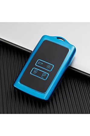 Renault Talisman Megane Clıo 5 Kadjar Captur Silikon Kılıf (MAVİ)