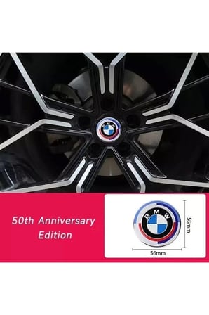 Bmw 50. Yıl Yeni Nesil 56 Mm Jant Göbek Damla Stıcker (4 ADET)