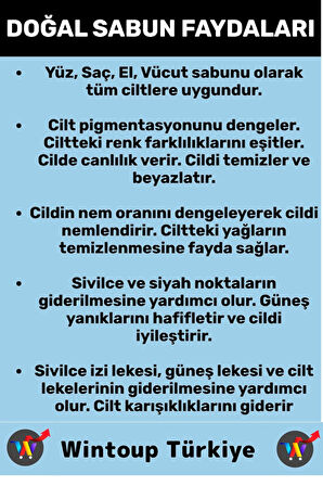 Özel Üretim Doğal Güzel Kokulu İzi Oluşumu Önleyici Organik Mavi Anemon Sabunu 3 Adet