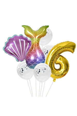 Deniz Kızı Balon Set 6
