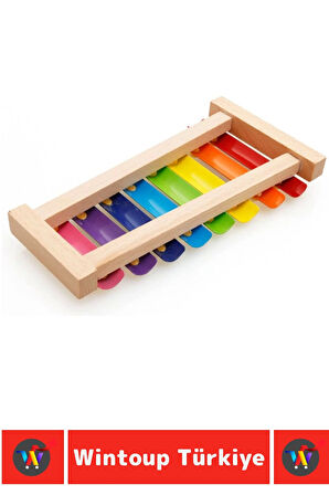 Premium Eğlenceli Eğitici Müzik Aletleri Ses Algısı Tanıma Tın Ton Ayarlı Çocuk Oyun AHŞAP KSİLOFON