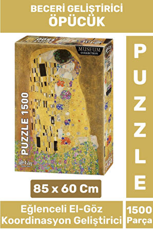 Premium Seri Eğlenceli El Göz Koordinasyon Hafıza Beceri Geliştirici 1500 Parça PUZZLE ÖPÜCÜK