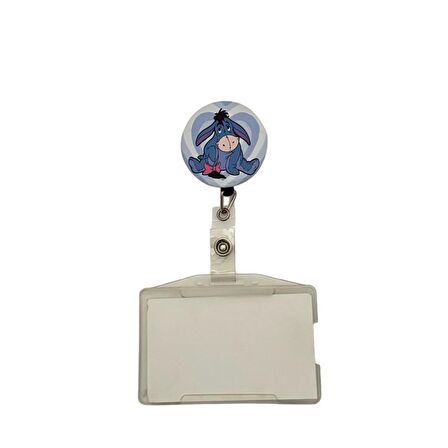 Winnie The Pooh İyor Temalı Metal Yoyo Kartlık Yoyo Yaka Kartlığı