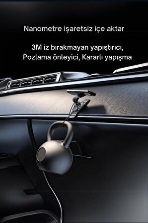 CC150 360 Derece Ayarlanabilir Yapışkanlı Mıknatıslı Araç Tutucu