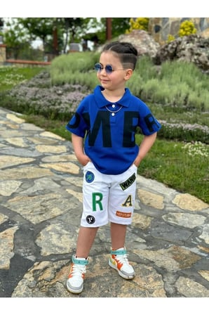 Erkek Çocuk Gabardin Şortlu Takım