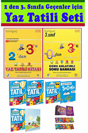 Model Eğitim 2. Sınıf Şahane Yaz Tatili Seti + 2 den 3 e Hazırlık Seti + Fen Köyü Hikaye Seti