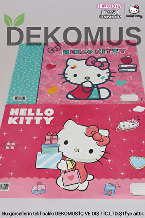 DEKOMUS İLE YENİ SEZON LİSANSLI HELLO KITTY 2'Lİ BESLENME ÖRTÜSÜ