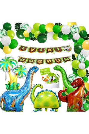 Dinazor Temalı Folyo Balonlu Balon Set