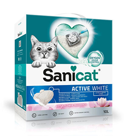 Sanicat Active White Lotus Flower Topkalanan Kedi Kumu 10 Lt.