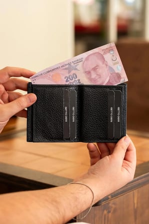Beod Hakiki Deri Cüzdan - Floter Siyah