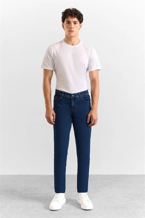 Lacivert Denim Pantolon