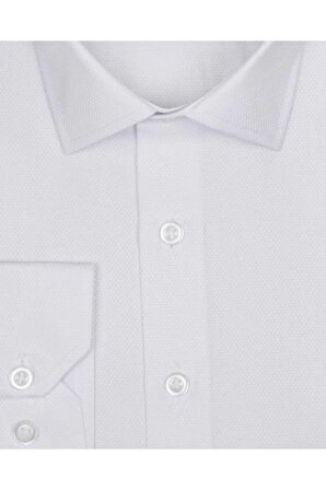Süvari Slim Fit Armür Desenli Erkek Gömlek
