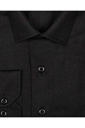 Süvari Slim Fit Armür Desenli Erkek Gömlek