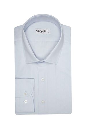 Süvari Slim Fit Lacivert Düz Erkek Gömlek