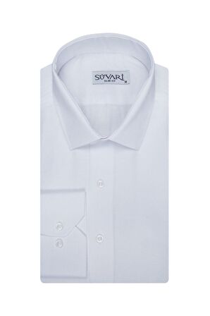 Süvari Slim Fit Armür Desenli Erkek Gömlek