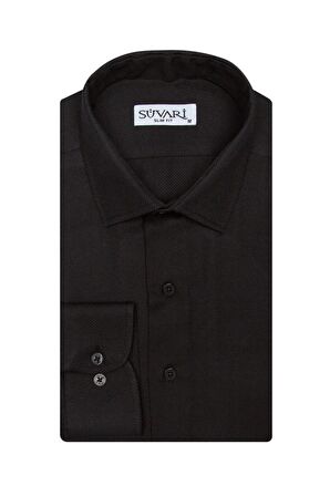 Süvari Slim Fit Armür Desenli Erkek Gömlek