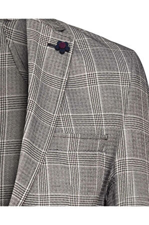 Slim Fit Desenli Erkek Ceket