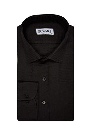 Süvari Slim Fit Armür Desenli Erkek Gömlek
