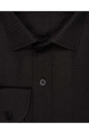 Süvari Slim Fit Armür Desenli Erkek Gömlek