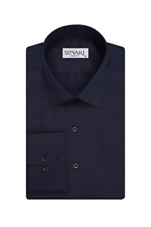 Süvari Slim Fit Armür Desenli Erkek Gömlek
