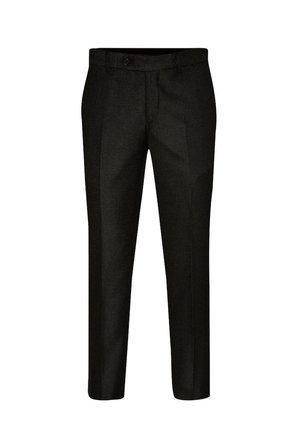 Slim Fit Desenli Koyu Gri Erkek Pantolon