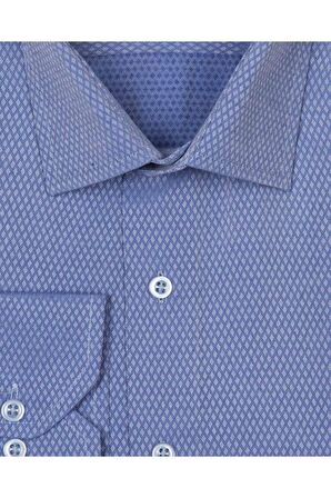 Süvari Bol Kesim Armürlü Beyaz Erkek Gömlek