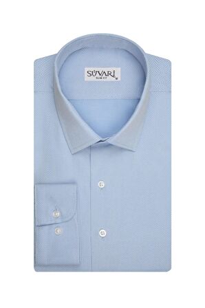 Süvari Slim Fit Armür Desenli Erkek Gömlek